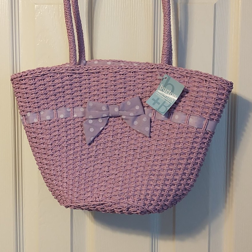 Burton + Burton Straw Hand Bag